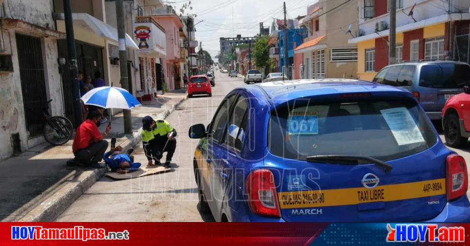 Hoy Tamaulipas Tamaulipas Motociclista Se Impacta Contra Taxi En Tampico