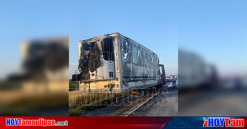 Hoy Tamaulipas Se Incendia Caja Trailer En Laredo Texas Con