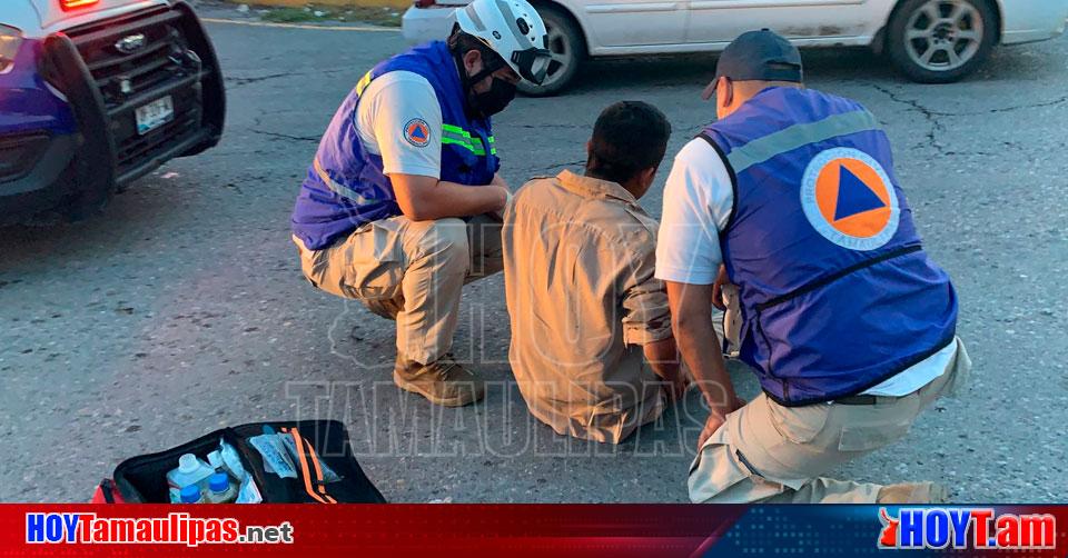 Hoy Tamaulipas Accidente En Tamaulipas Motociclista Lesionado Al