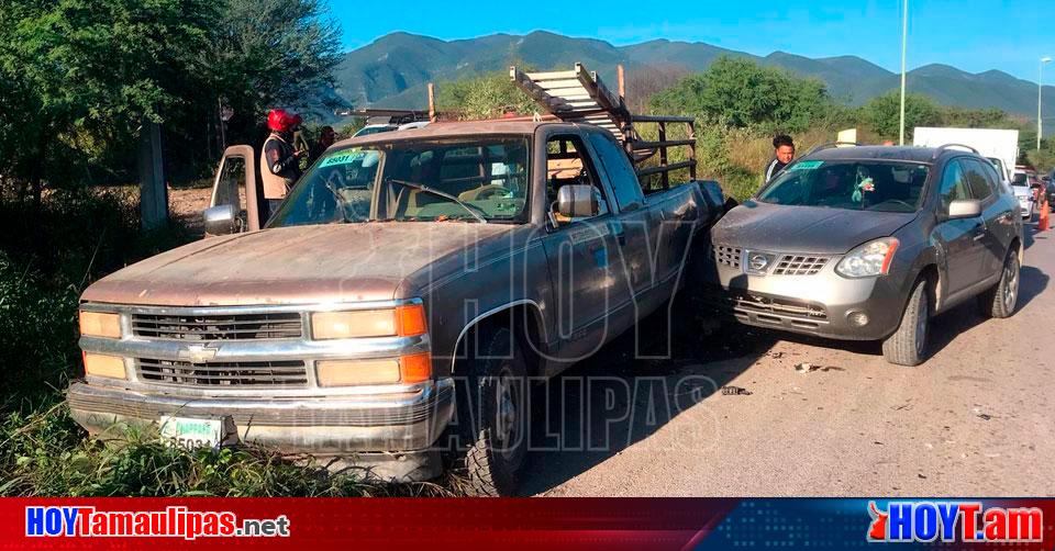 Hoy Tamaulipas Choque En Tamaulipas Distraido Conductor Choca Contra