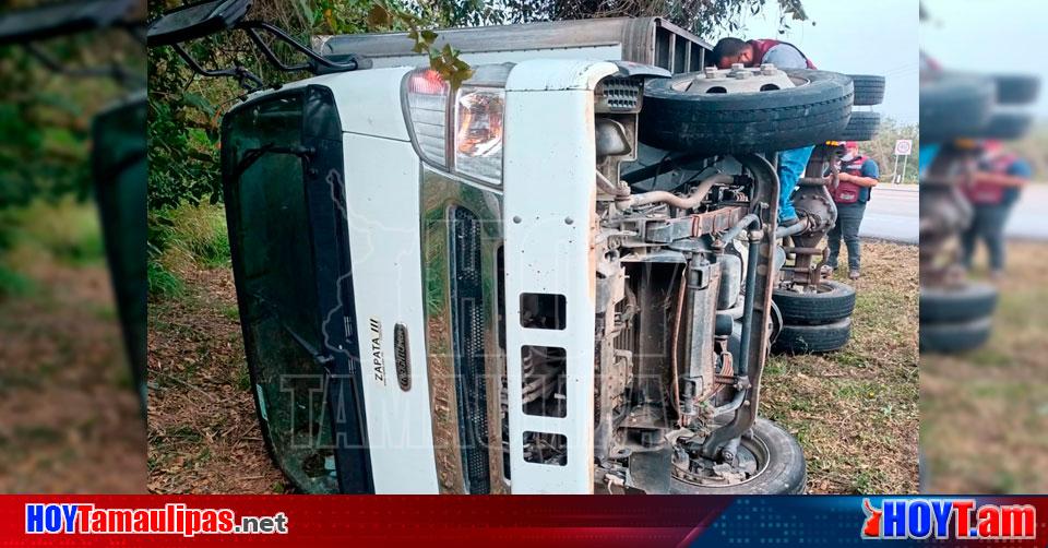 Hoy Tamaulipas Accidente En Tamaulipas Vuelca Camion De La Maseca En