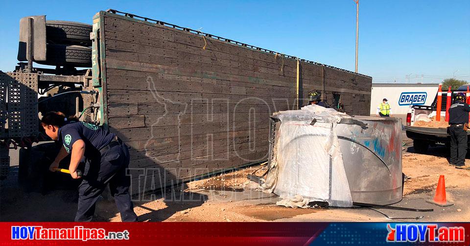 Hoy Tamaulipas Accidente En Tamaulipas Volcadura Deja Un Herido Y