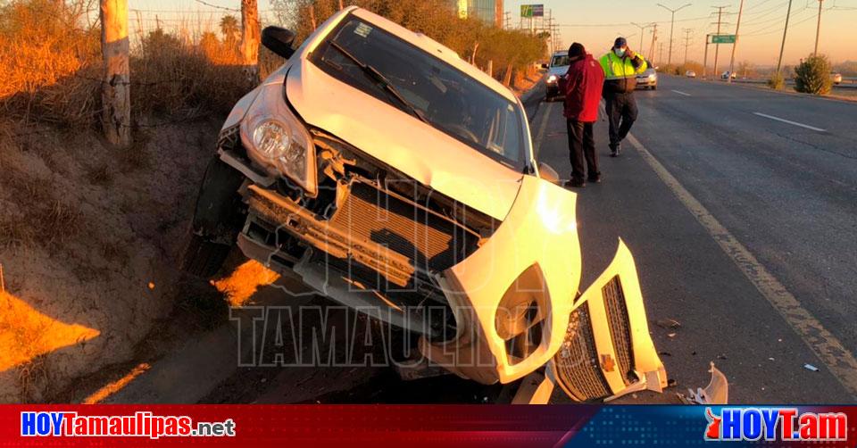 Hoy Tamaulipas Choque En Tamaulipas Abandona Camioneta Tras Chocar