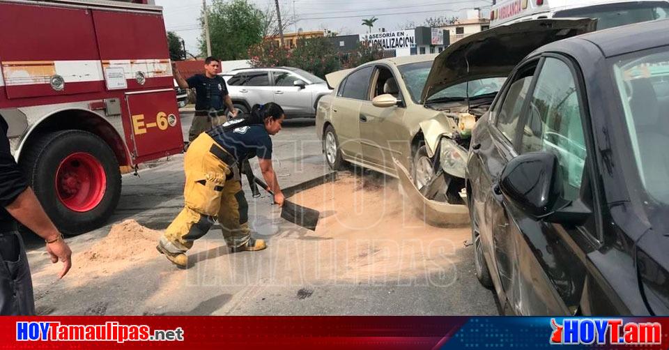 Hoy Tamaulipas Accidente En Tamaulipas Choque Deja Dos Lesionados Y