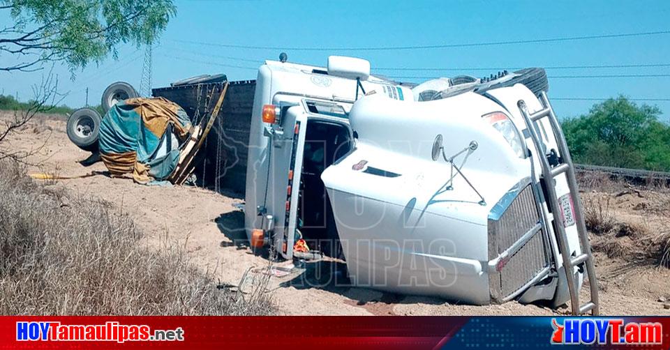 Hoy Tamaulipas Tamaulipas Se Salva Trailero Tras Volcadura En Nuevo