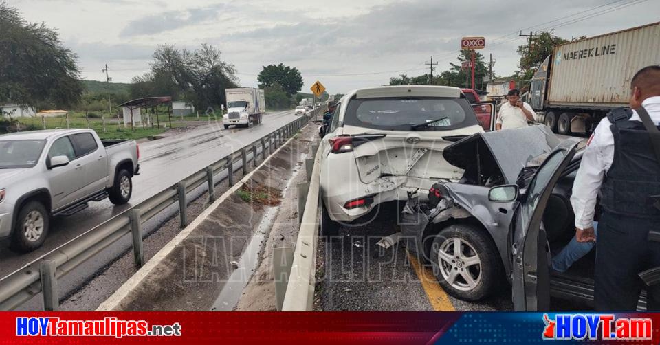 Hoy Tamaulipas Choque Multiple En Carretera De Tamaulipas Deja Varios