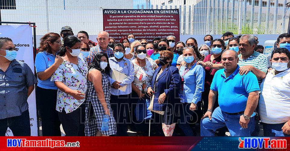 Hoy Tamaulipas Tamaulipas Protestan Trabajadores Del Hospital