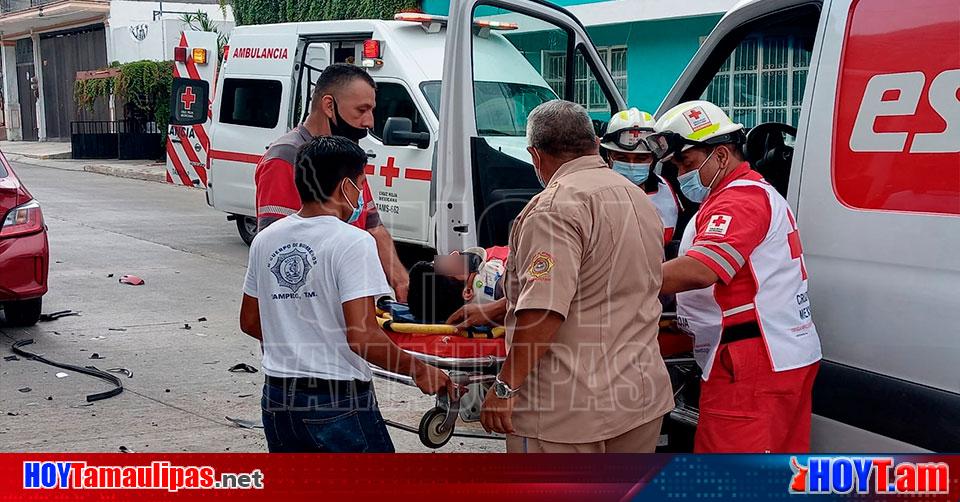 Hoy Tamaulipas Accidentes En Tamaulipas Dos Lesionados Deja Choque