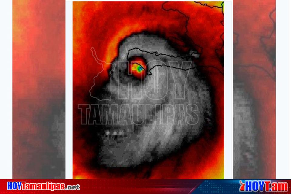 Hoy Tamaulipas Impacta Rostro Diabolico Formado Por Ojo Del Huracan