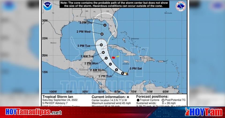 Hoy Tamaulipas Alerta PC Quintana Roo sobe tormenta tropical ÂIanÂ