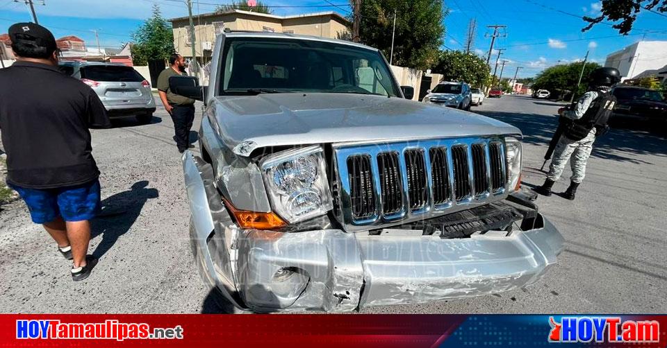 Hoy Tamaulipas Choque Fuerte Choque Dejo Mujer Lesionada En Matamoros