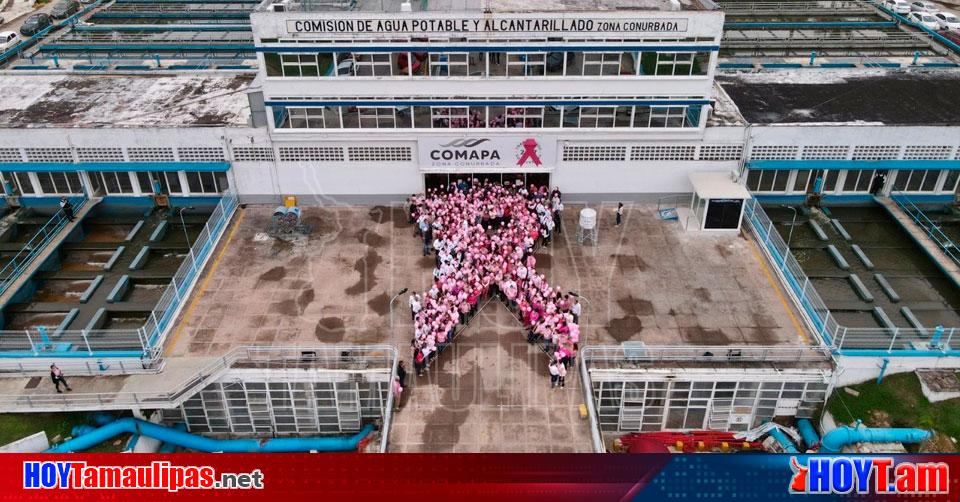 Hoy Tamaulipas Comapa Zona Conurbada Forma El Lazo Humano Rosa