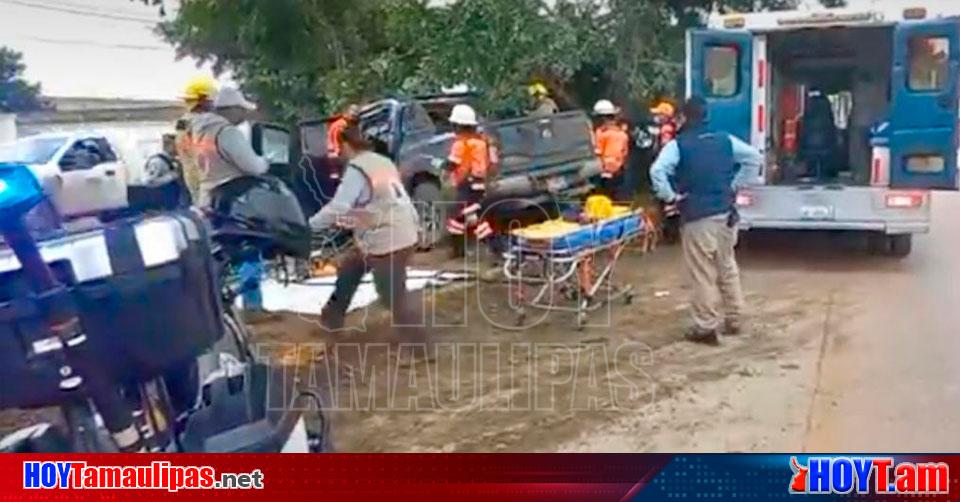 Hoy Tamaulipas Accidente En Tamaulipas Queda Atrapada Dentro De