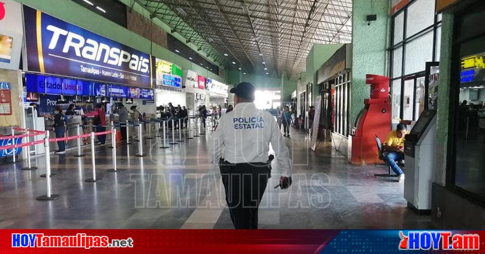 Hoy Tamaulipas Vigilancia En Central De Autobuses En Tamaulipas