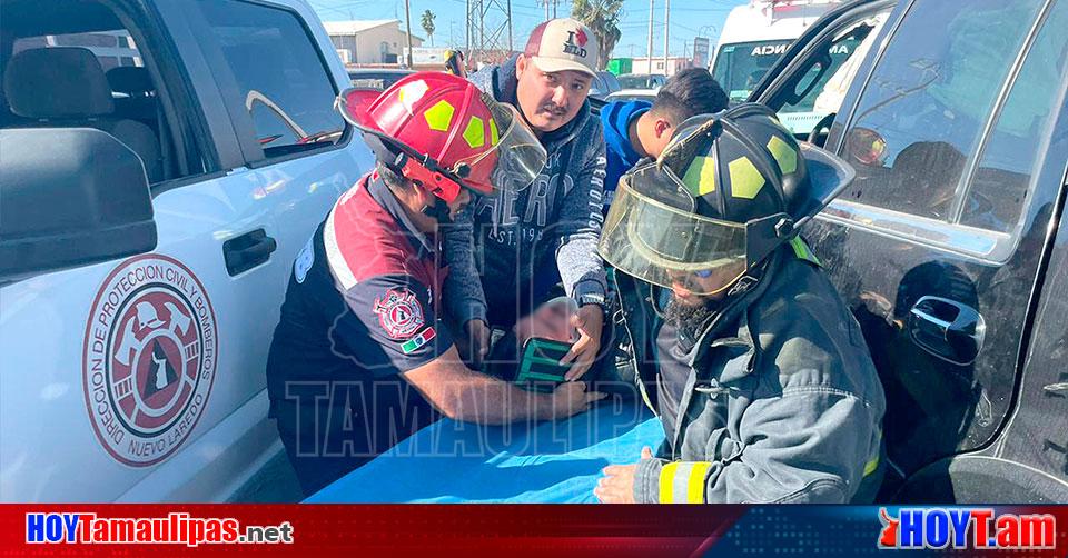 Hoy Tamaulipas Accidente En Tamaulipas Chofer Queda Atrapado En