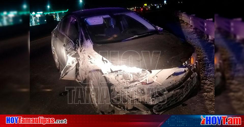 Hoy Tamaulipas Accidente En Tamaulipas Huye Tras Chocar Con Barandal