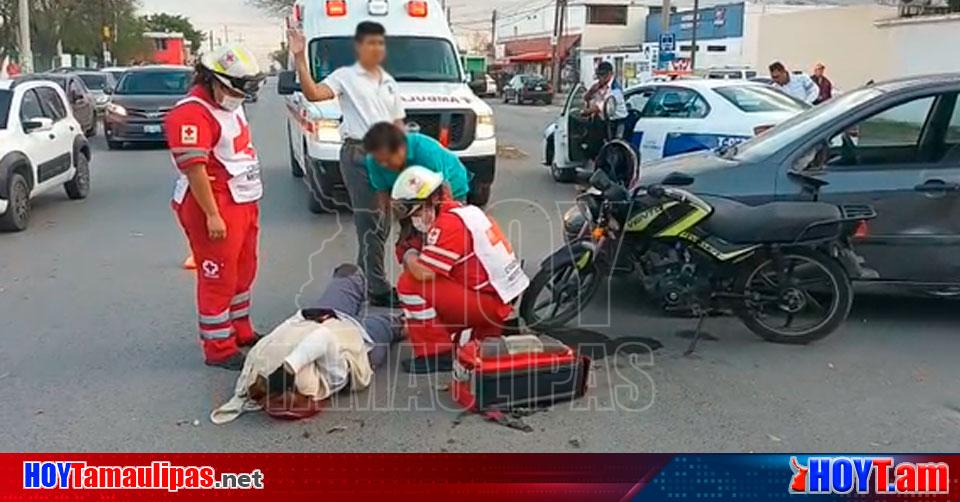 Hoy Tamaulipas Accidentes En Tamaulipas Tumban A Mujer Motociclista Y