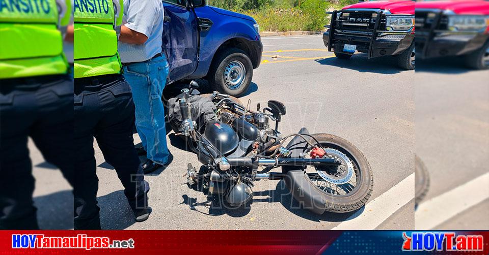 Hoy Tamaulipas Motociclista Se Salva Tras Provocar Accidente En Nuevo