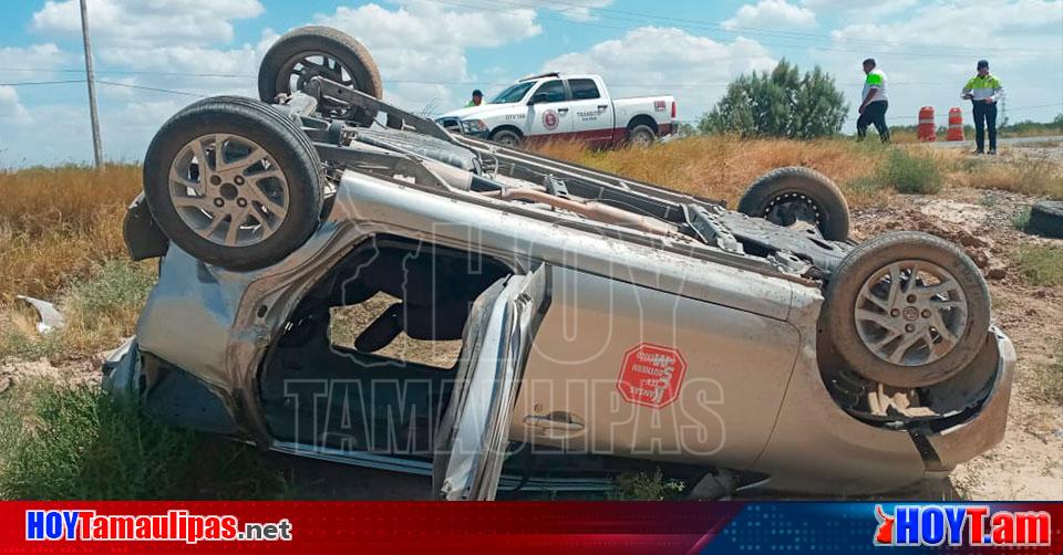 Hoy Tamaulipas Accidente En Tamaulipas Choque Con Volcadura Deja Dos