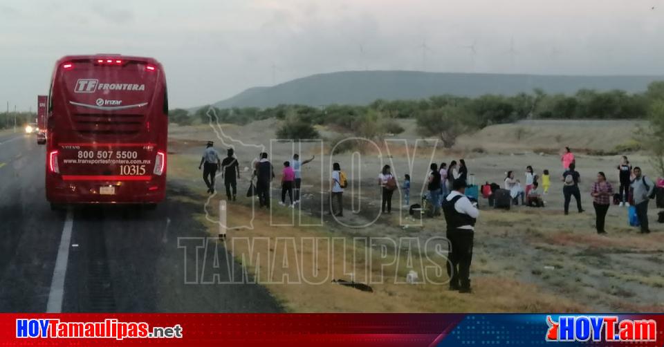 Hoy Tamaulipas Accidente En Tamaulipas Se Incendio Autobus Frontera Y