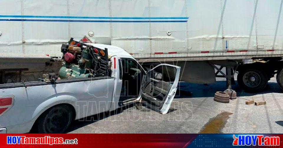 Hoy Tamaulipas Sobrevive Chofer A Brutal Choque En Nuevo Laredo