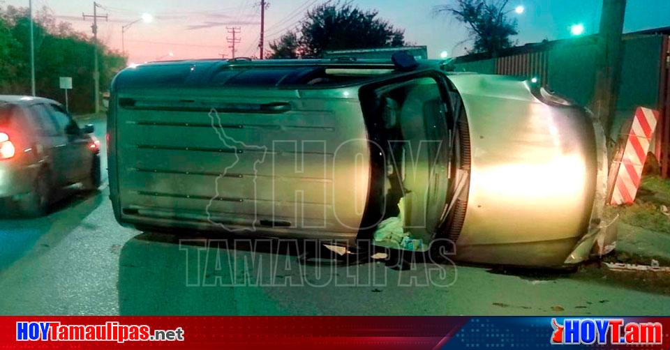 Hoy Tamaulipas Accidente En Tamaulipas Sobrevive A Choque Y Volcadura