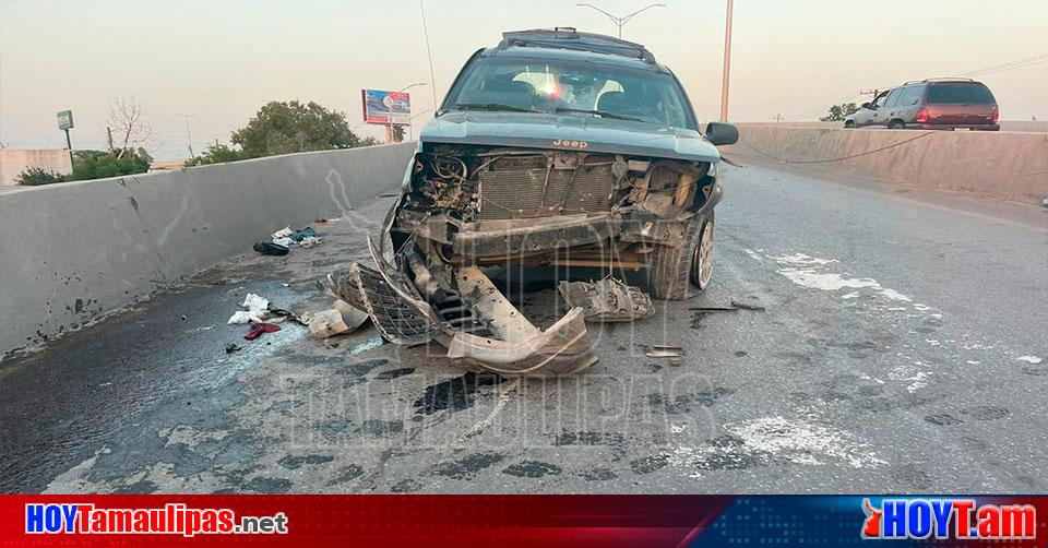 Hoy Tamaulipas Accidente En Tamaulipas Conductor Choca Vuelca Y Sale