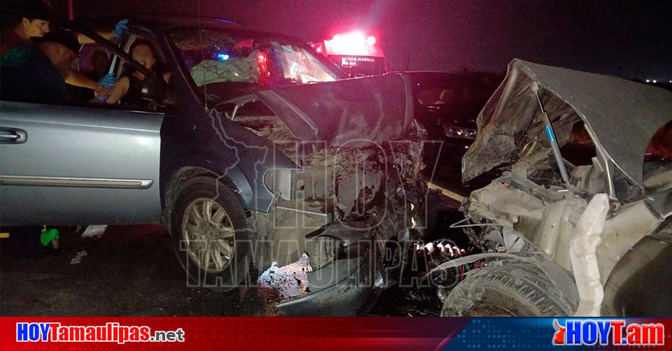 Hoy Tamaulipas Accidente En Tamaulipas Encontronazo De Frente Deja