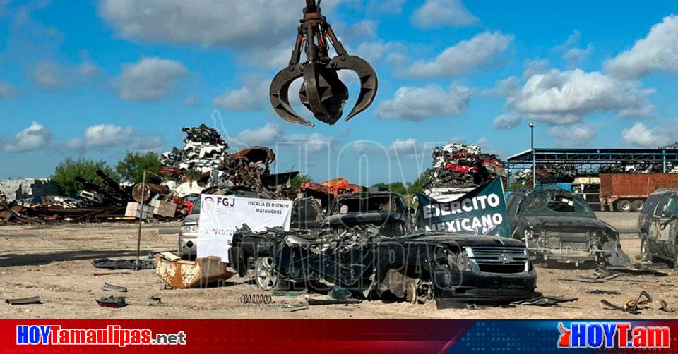 Hoy Tamaulipas Tamaulipas Destruyen Vehiculos Con Blindaje