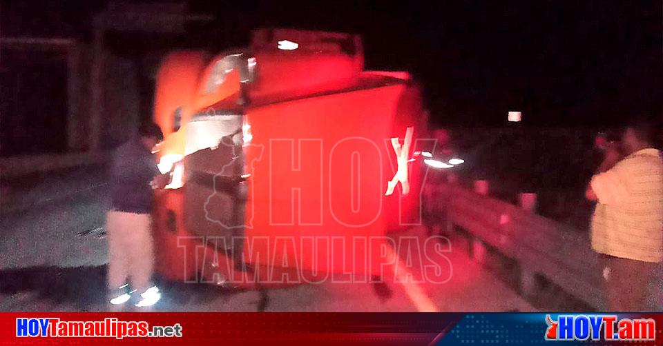 Hoy Tamaulipas Accidente En Tamaulipas Trailero Se Salva Tras