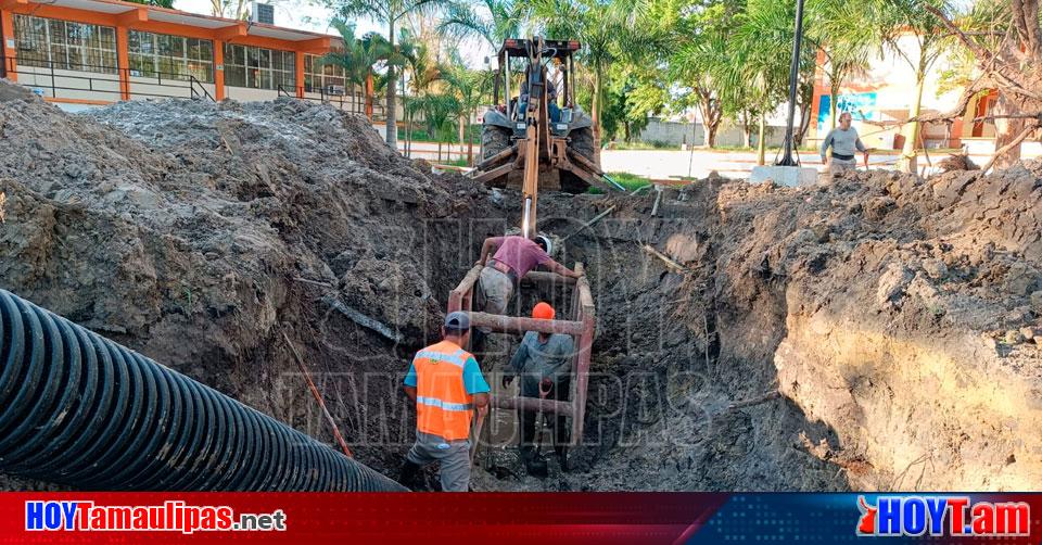 Hoy Tamaulipas Tamaulipas COMAPA Sur Corrige Linea De Drenaje En