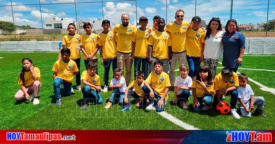 Hoy Tamaulipas Inauguran Cancha De Futbol Para Ninias Y Ninios En