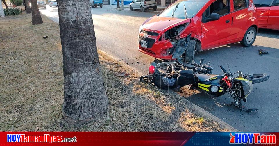 Hoy Tamaulipas Accidentes En Tamaulipas Se Le Averia Moto En Plena