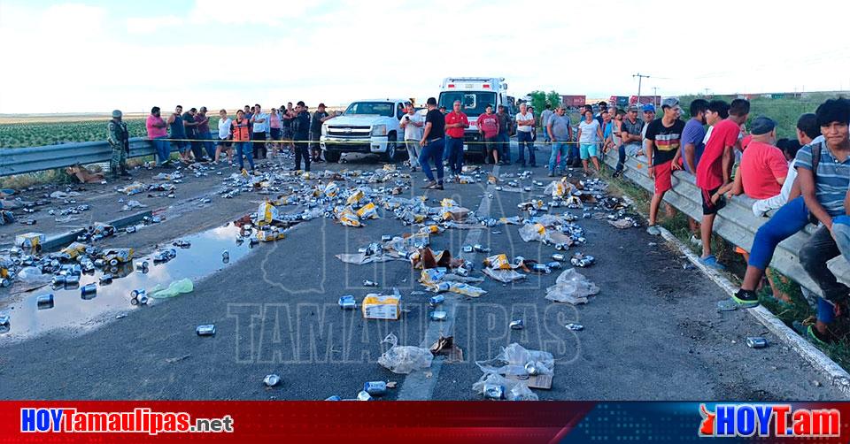 Hoy Tamaulipas Accidente En Tamaulipas Vuelca Trailer Cargado De