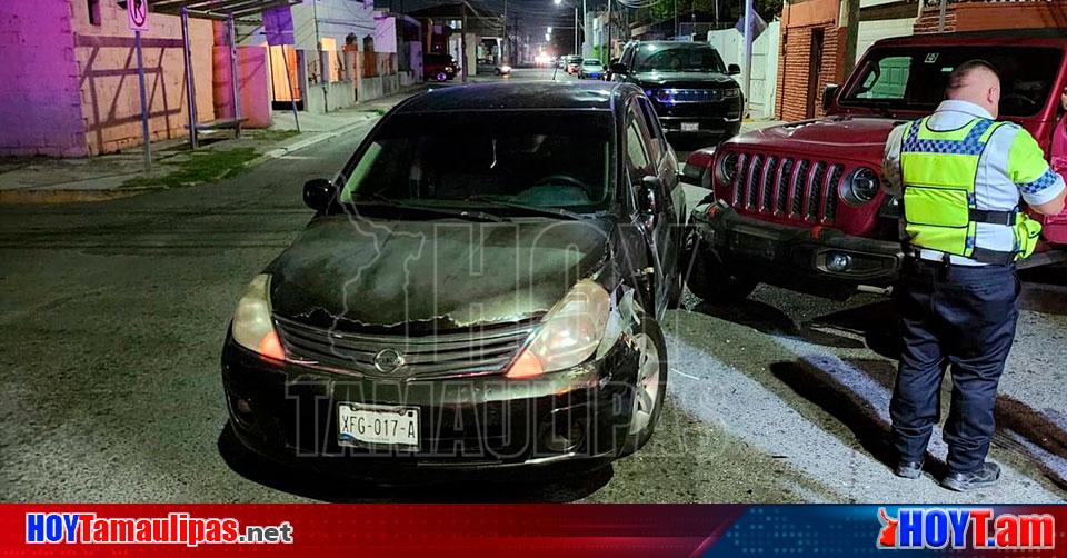 Hoy Tamaulipas Tamaulipas Jovencita Provoca Choque Al Ignorar Senial