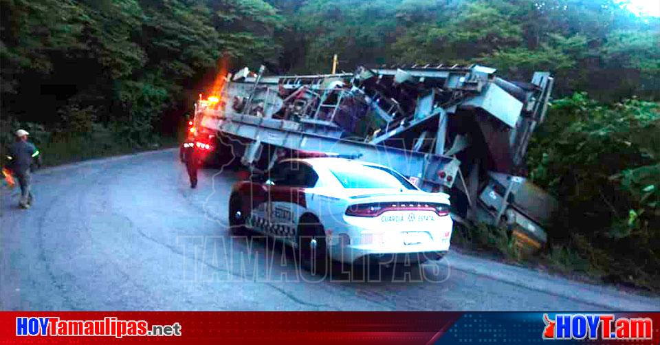 Hoy Tamaulipas Accidente En Tamaulipas Vuelca Trailer Que