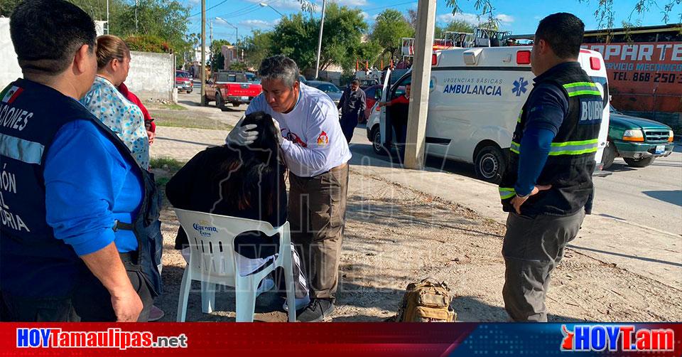 Hoy Tamaulipas Accidente En Tamaulipas Una Lesionada Dejo Choque En