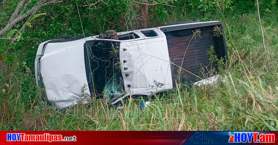 Hoy Tamaulipas Tamaulipas Conductor De Pick Up Resulto Lesionado Al