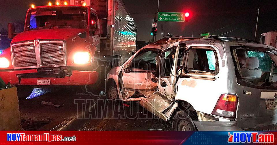 Hoy Tamaulipas Accidente En Tamaulipas Encontronazo Deja Una Mujer