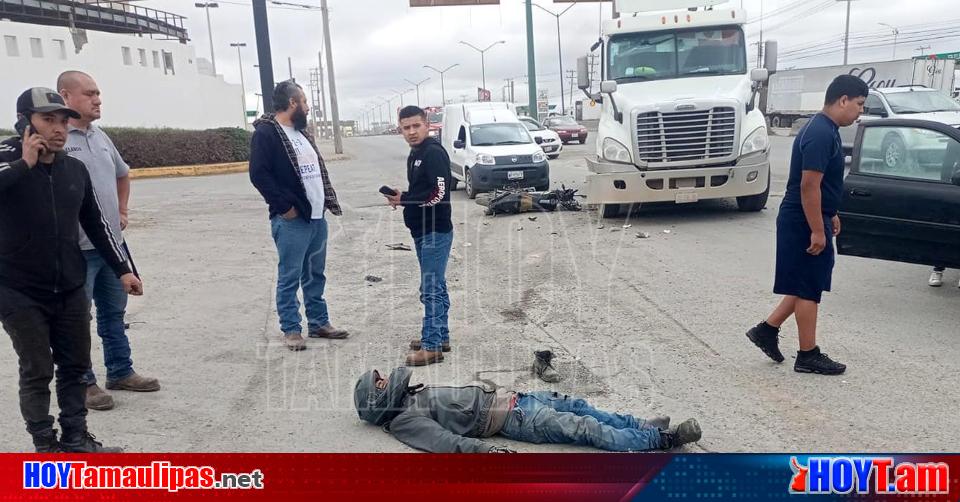 Hoy Tamaulipas Motociclista Herido Al Chocar Con Trailer En Nuevo Laredo