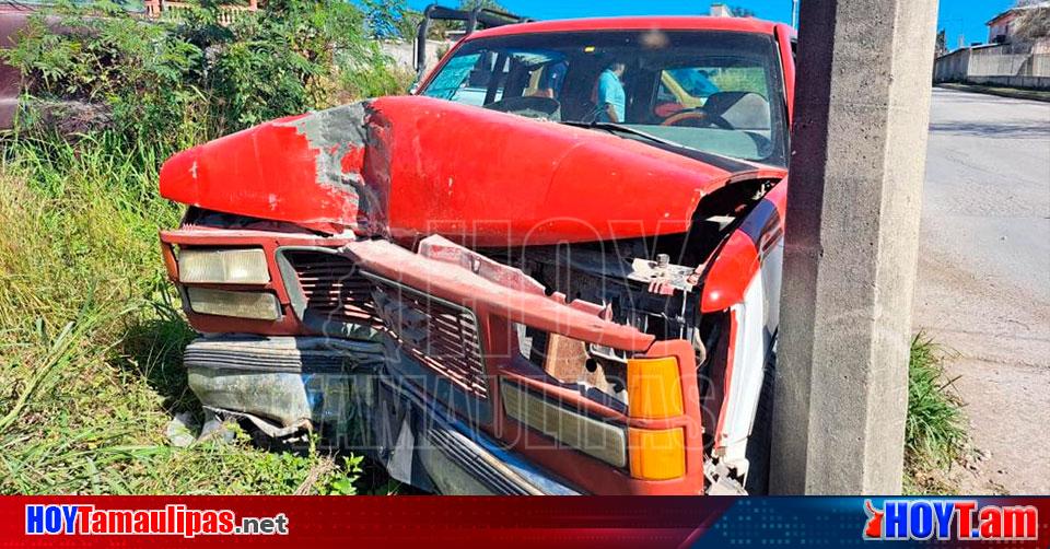 Hoy Tamaulipas Accidente En Tamaulipas Choca Su Camioneta En San