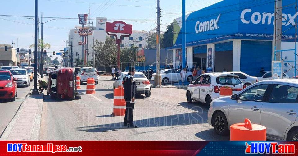 Hoy Tamaulipas Tamaulipas Vuelca Tras Chocar Contra Un Carro De Ruta