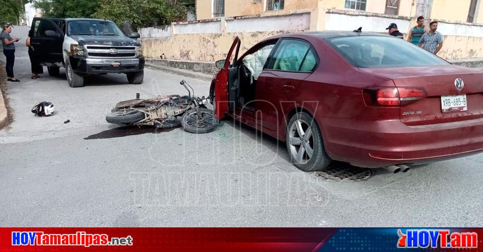 Hoy Tamaulipas Accidentes En Tamaulipas Motociclista Se Pasa Alto Y