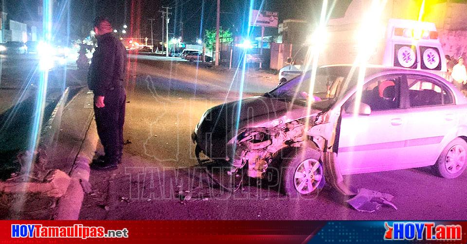 Hoy Tamaulipas Accidente En Tamaulipas Sale Lastimado Al Chocar Su