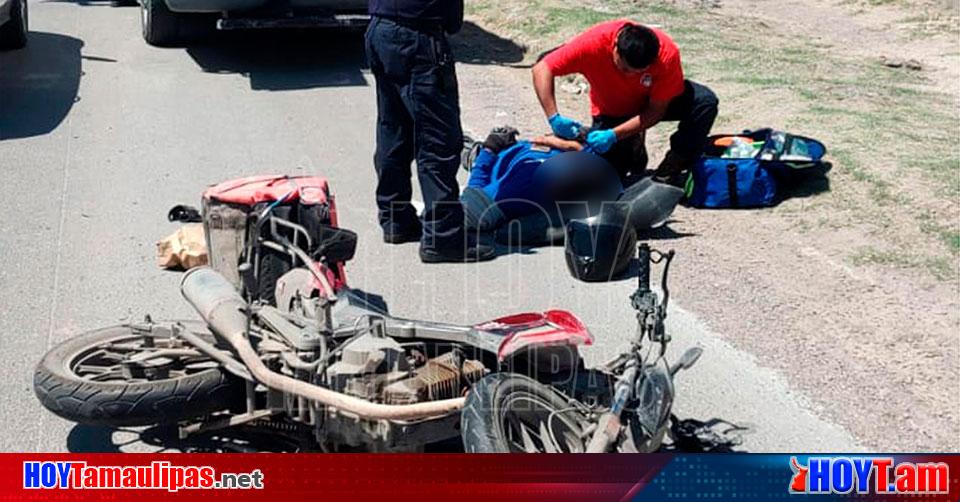 Hoy Tamaulipas Accidentes En Tamaulipas Motociclista Se Lesiona Tras