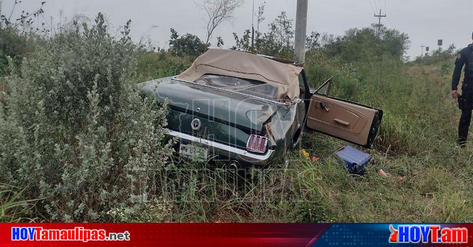 Hoy Tamaulipas Accidente En Tamaulipas Vuelca Su Mustang Clasico En