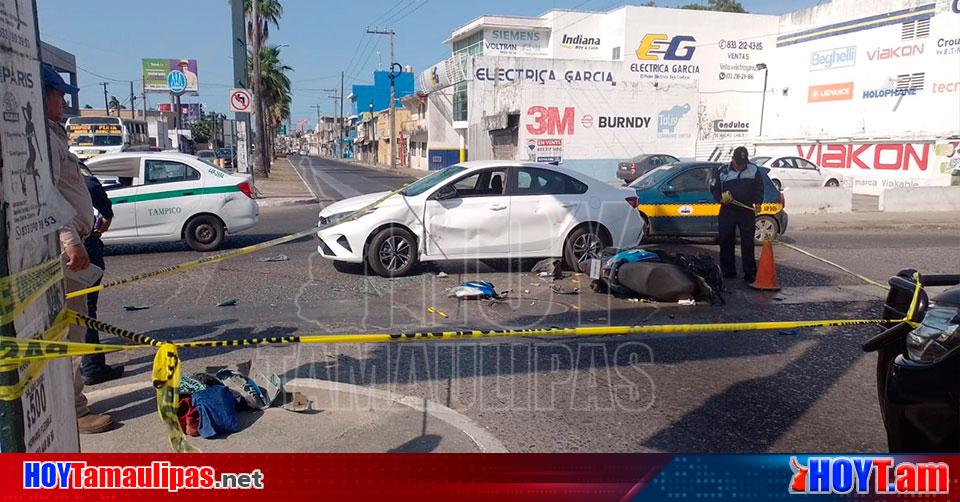 Hoy Tamaulipas Accidente En Tamaulipas Motociclista Lesionado Al