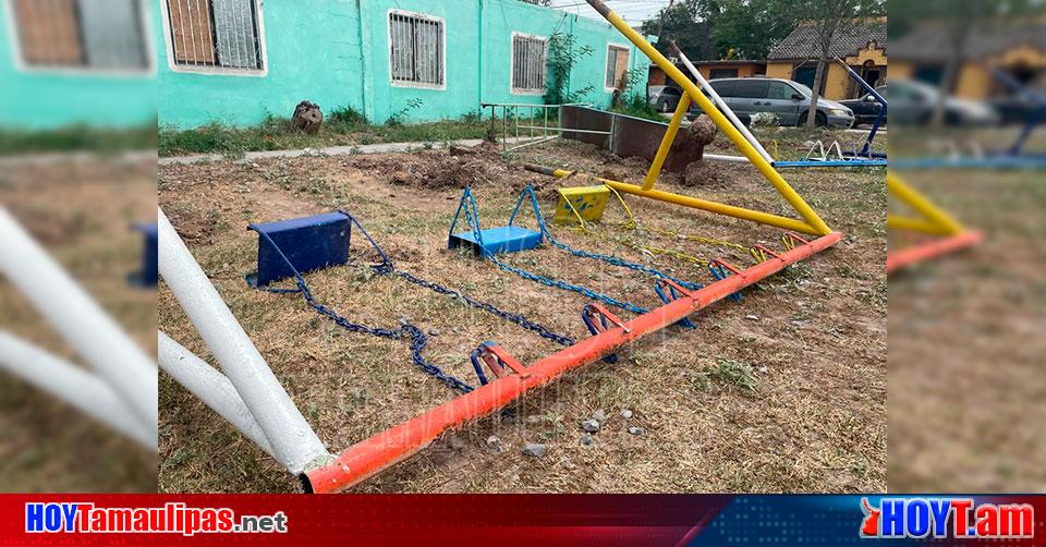 Hoy Tamaulipas Tamaulipas Denuncian Destruccion De Un Parque En Reynosa