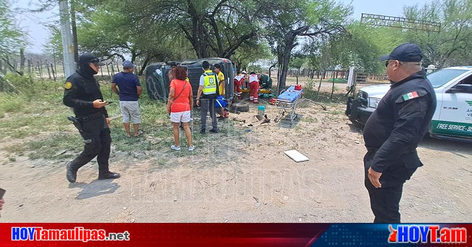 Hoy Tamaulipas Accidente En Tamaulipas Tres Lesionados Dejo Volcadura