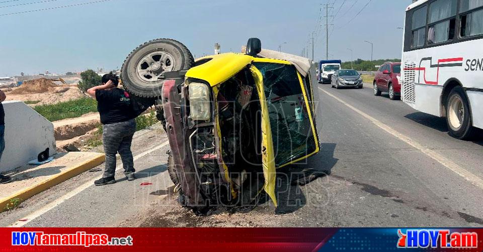 Hoy Tamaulipas Tamaulipas Joven Se Salva De Milagro Tras Volcar Su